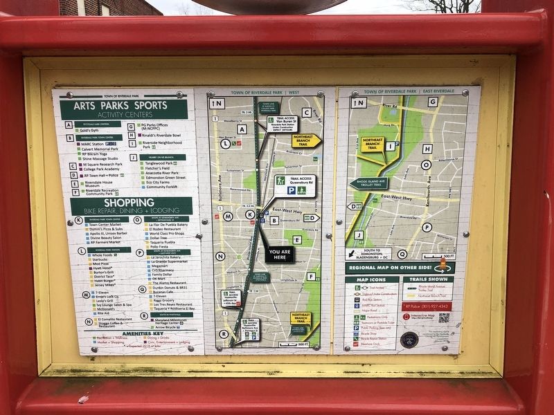 Rhode Island Ave Trolley Trail Marker [Reverse] image. Click for full size.