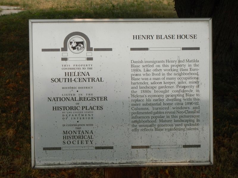 Henry Blase House Marker image. Click for full size.
