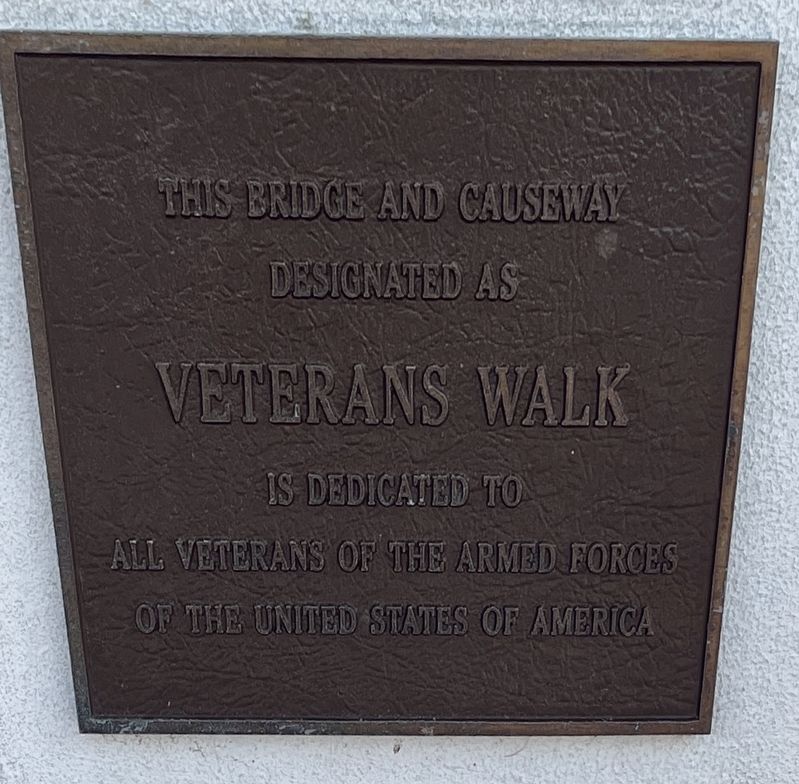 Veterans Walk Marker image. Click for full size.