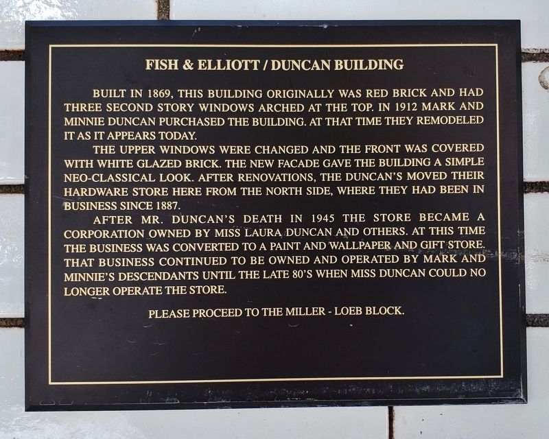 Fish & Elliot / Duncan Building Marker image. Click for full size.