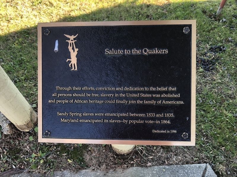 Salute to the Quakers Marker image. Click for full size.