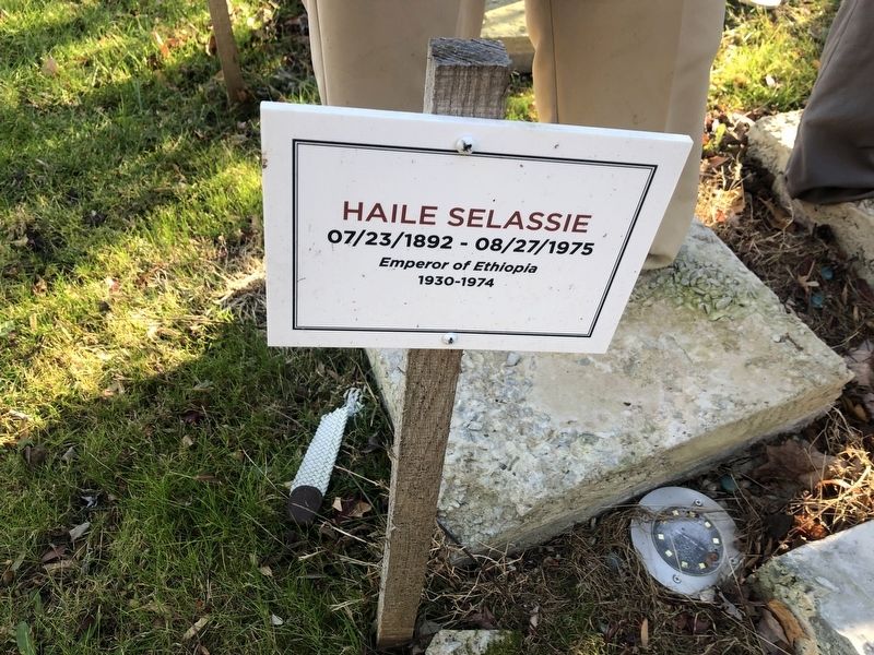 Haile Salassie Marker image. Click for full size.
