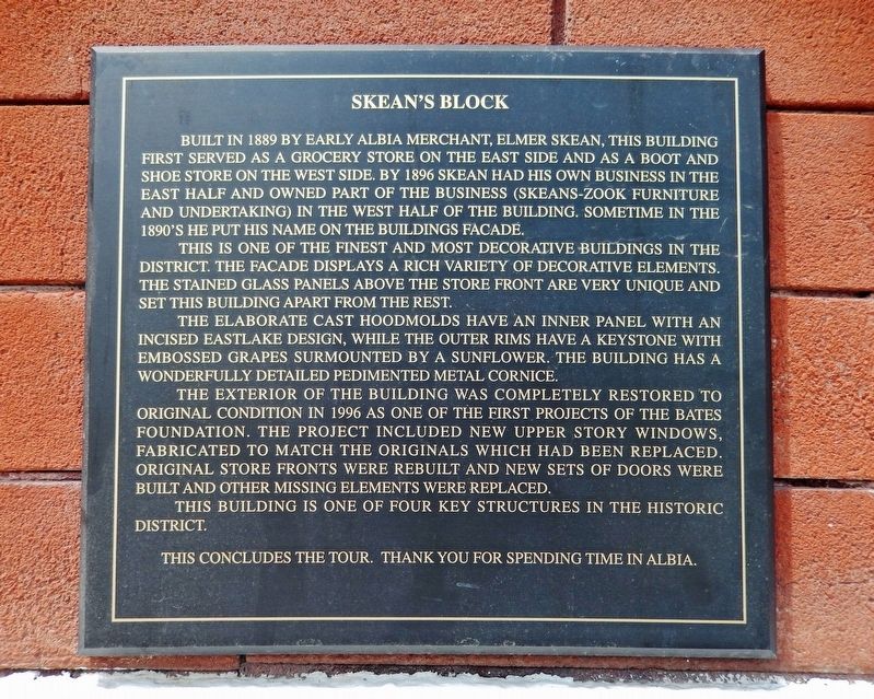 Skean's Block Marker image. Click for full size.