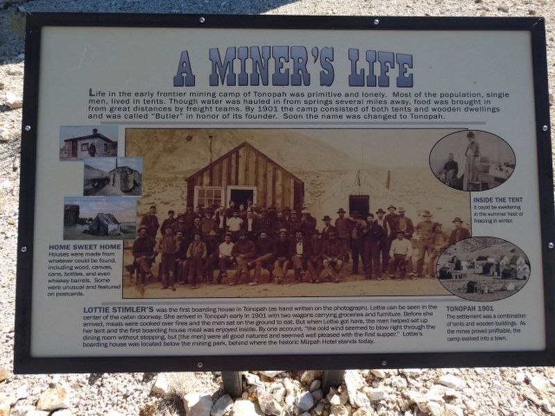 A Miner's Life Marker image. Click for full size.