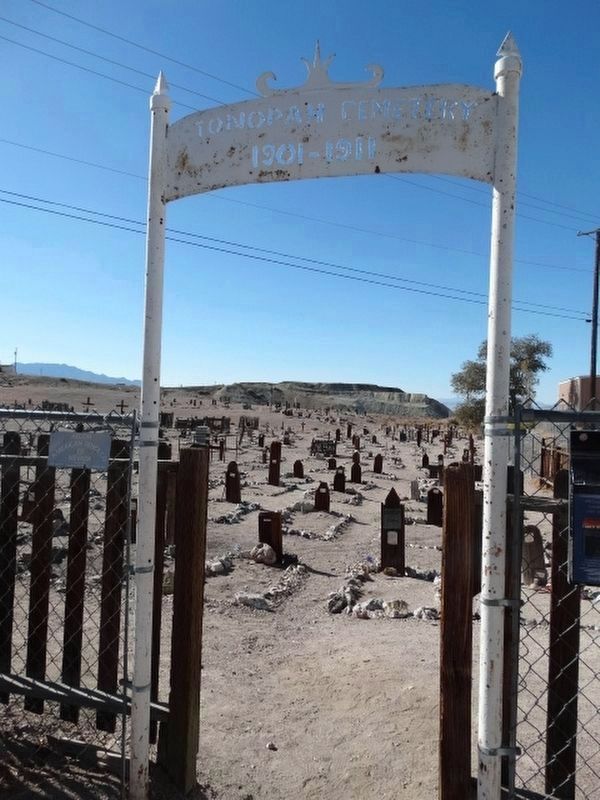 First Tonopah Cemetery. Click for full size. First Tonopah Cemetery image. Click for full size.