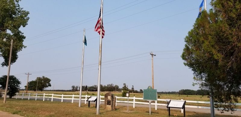 The view of the 101 Ranch Markers by the highway image. Click for full size.