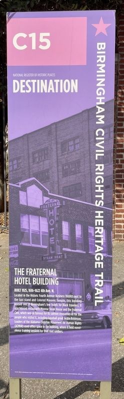 The Fraternal Hotel Building Marker image. Click for full size.