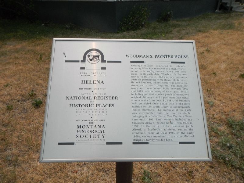 Woodman S. Paynter House Marker image. Click for full size.