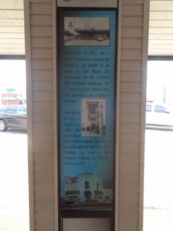 Y Service Station Marker image. Click for full size.