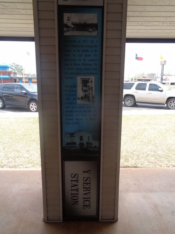 Y Service Station Marker image. Click for full size.