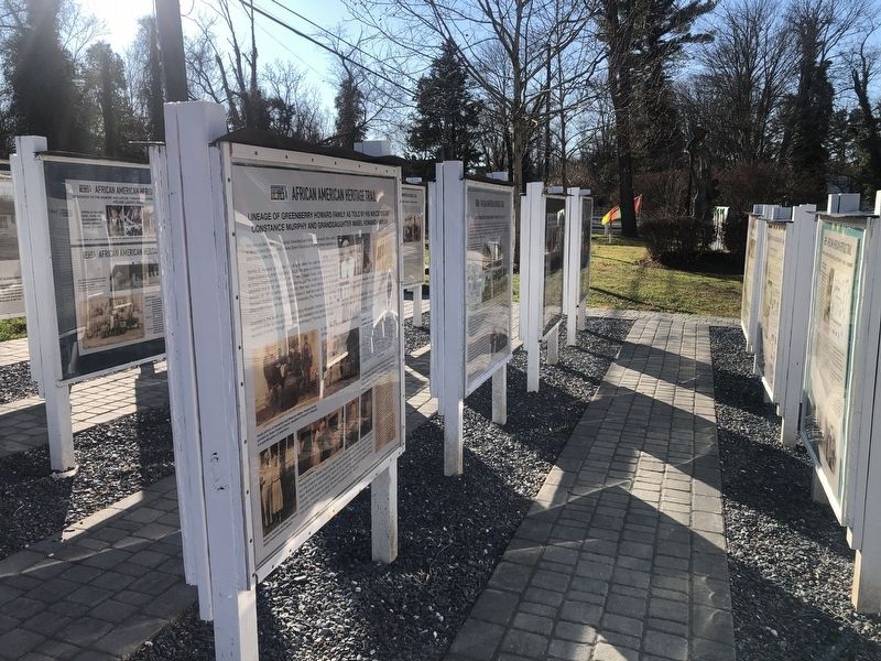 ]Early Builders in Sandy Spring: The Robert Hill Story side of the marker image. Click for full size.