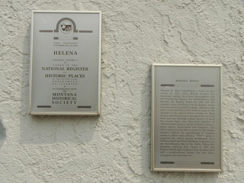 Rodney Hotel Marker image. Click for full size.