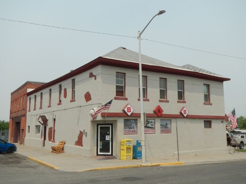 Rodney Hotel and Marker image. Click for full size.