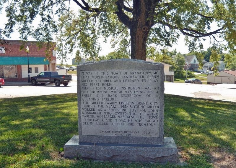 Glenn Miller Marker (<i>north side</i>). Click for full size. Glenn Miller Marker (<i>north side</i>) image. Click for full size.