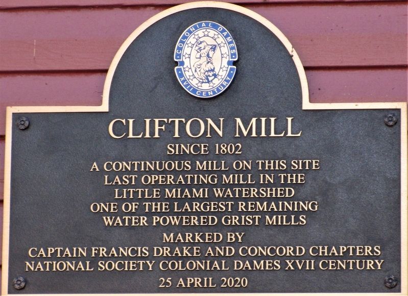 Clifton Mill Marker image. Click for full size.