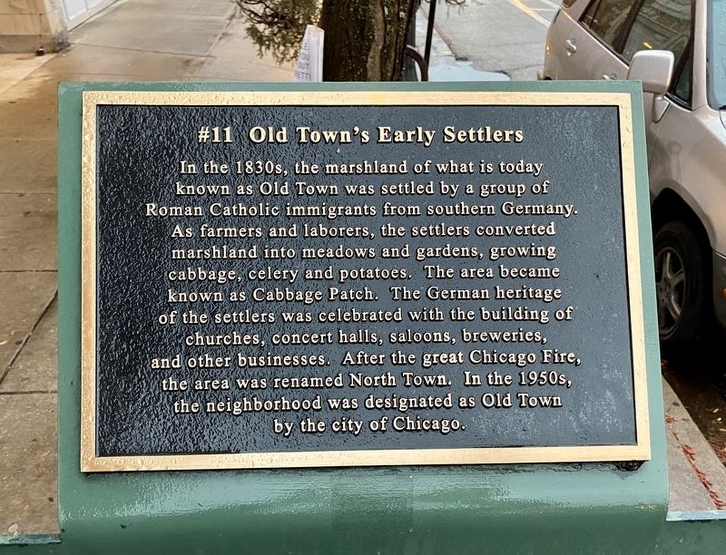 Old Town's Early Settlers (#11) Marker image. Click for full size.