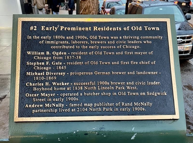 Early Prominent Residents of Old Town (#2) Marker image. Click for full size.