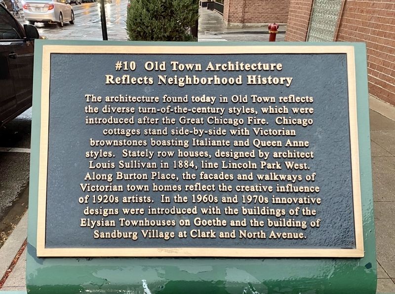 Old Town Architecture Reflects Neighborhood History (#10) Marker image. Click for full size.