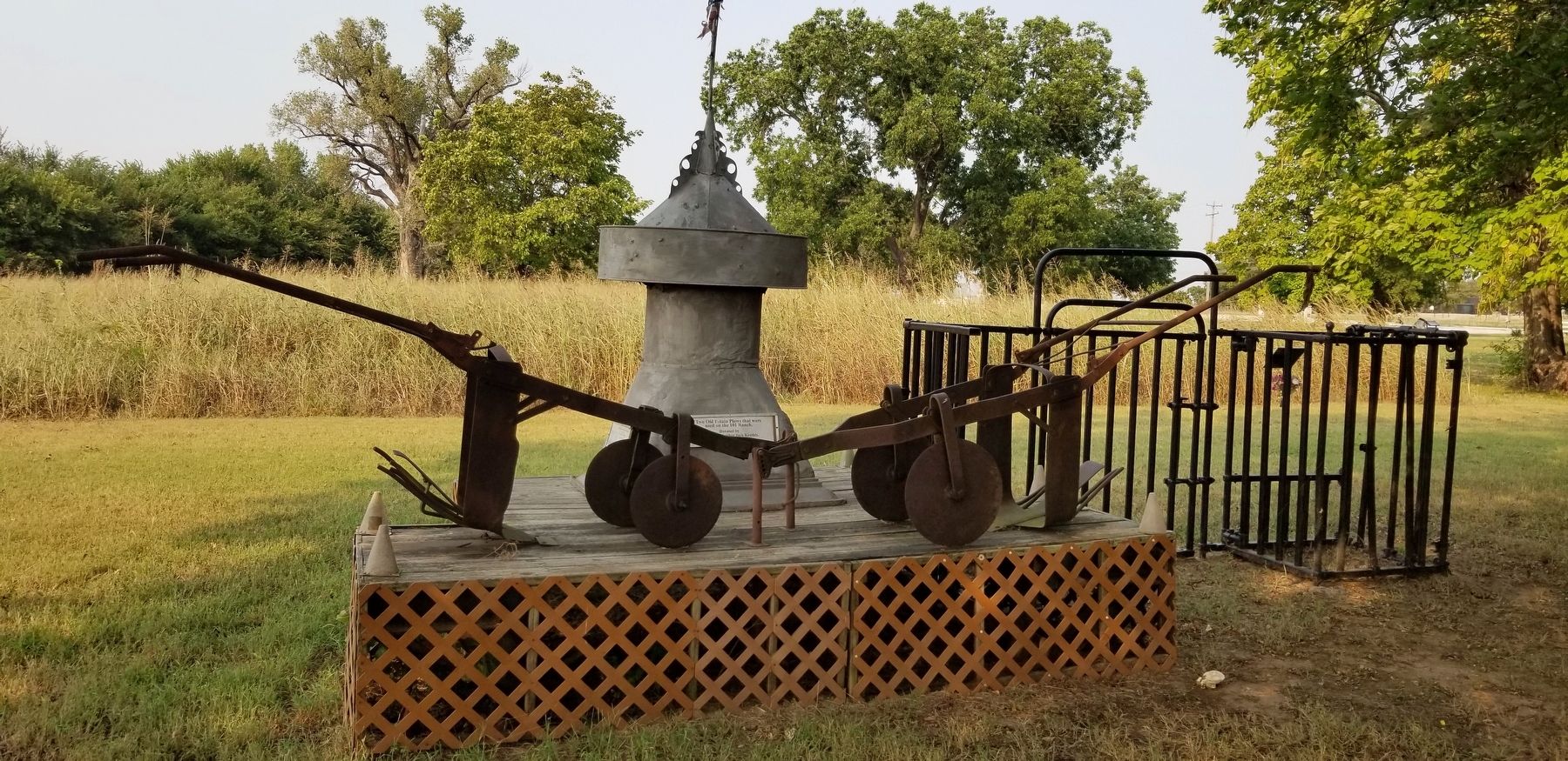 The view of the Two Old Potato Plows image. Click for full size.