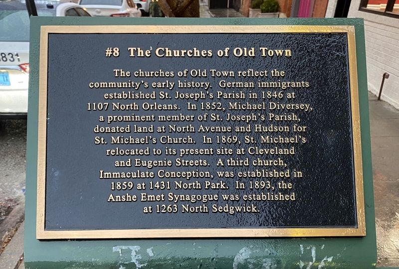 The Churches of Old Town (#8) Marker image. Click for full size.
