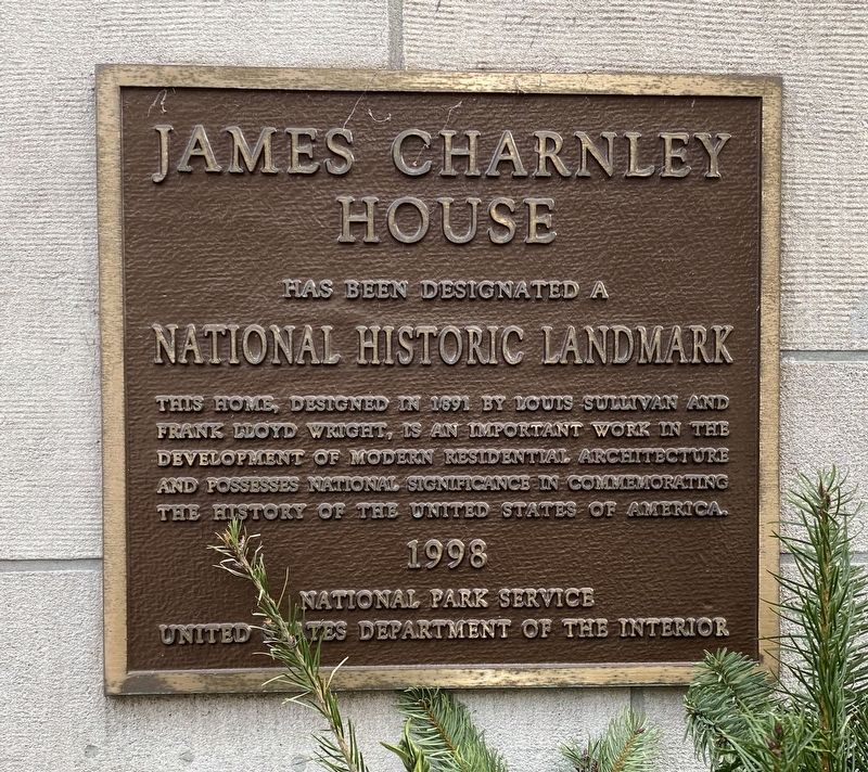 James Charnley House Marker image. Click for full size.