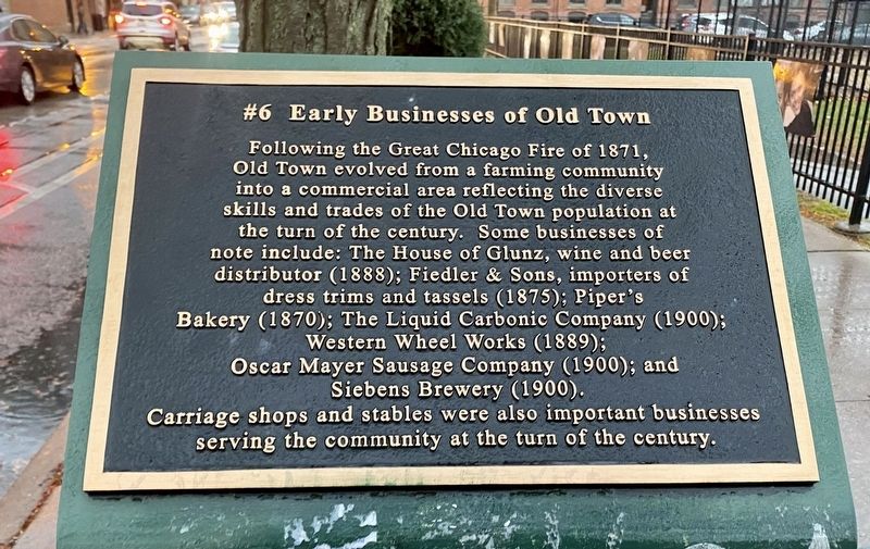 Early Businesses in Old Town (#6) Marker image. Click for full size.
