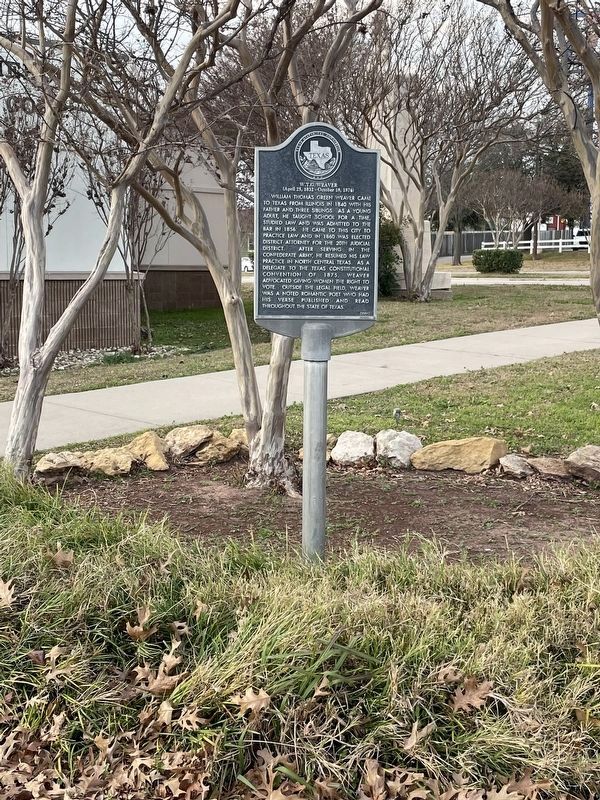 W. T. G. Weaver Marker. Click for full size. W. T. G. Weaver Marker image. Click for full size.