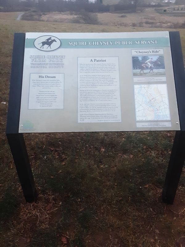 Squire Cheyney: Public Servant Marker image. Click for full size.
