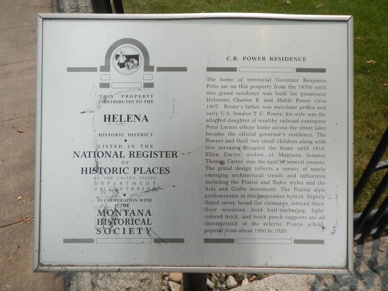 C.B. Power Residence Marker image. Click for full size.