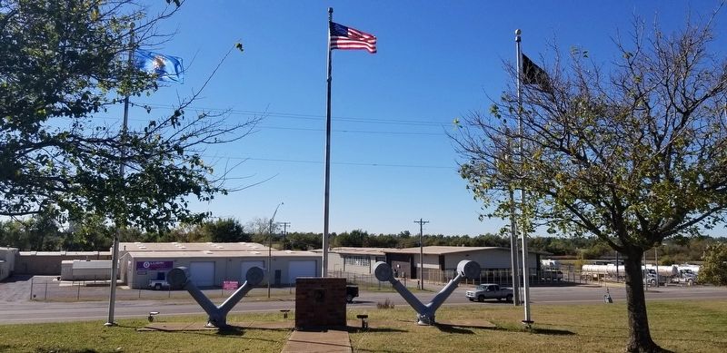 The view of the POW - MIA Memorial from the VFW Post image. Click for full size.