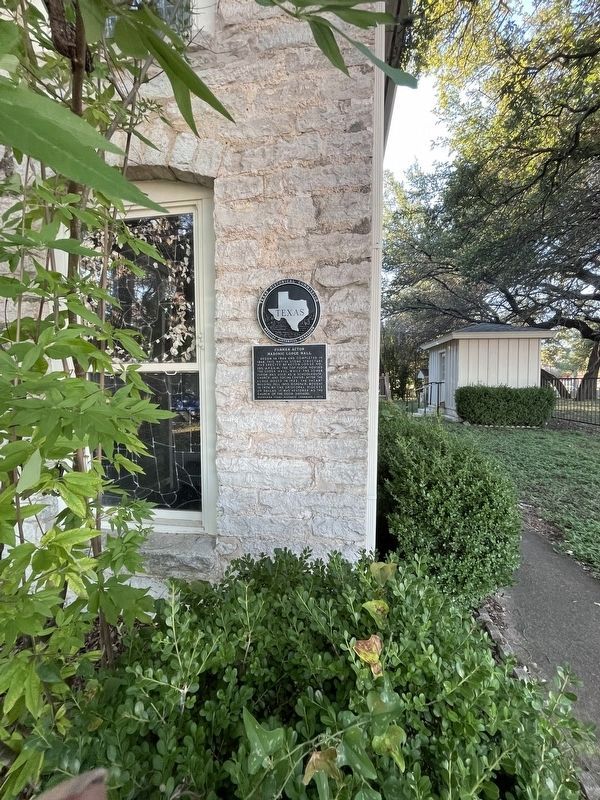 Former Acton Masonic Lodge Hall Marker image. Click for full size.