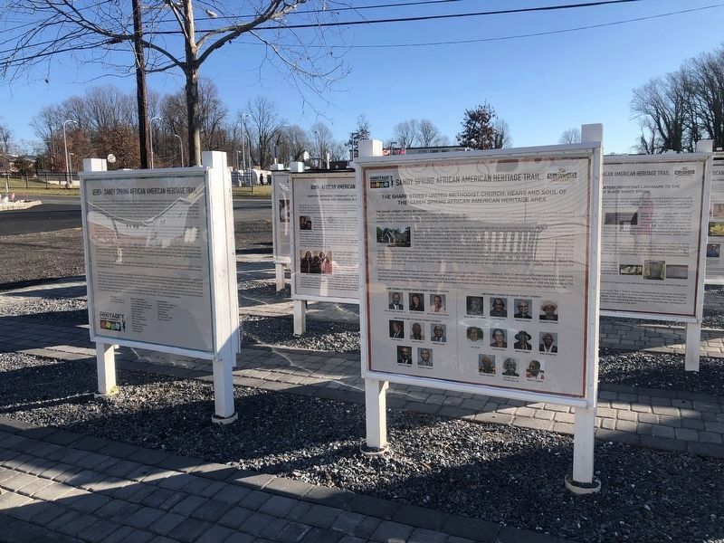 Sandy Spring African American Heritage Trail side of the marker. Click for full size. Sandy Spring African American Heritage Trail side of the marker image. Click for full size.