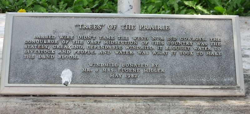 "Trees" of the Prairie Marker. Click for full size. "Trees" of the Prairie Marker image. Click for full size.