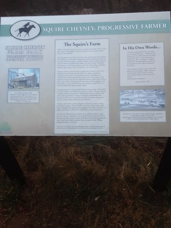Squire Cheyney: Progressive Farmer Marker image. Click for full size.