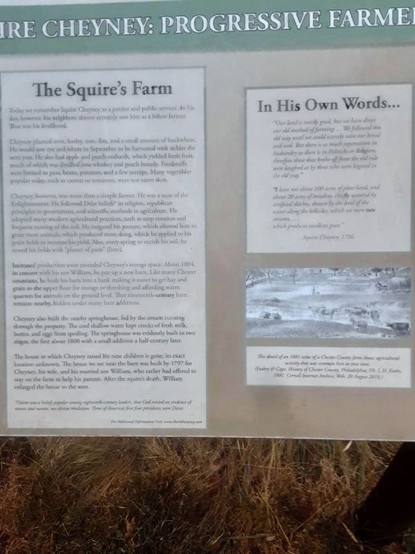 Squire Cheyney: Progressive Farmer Marker image. Click for full size.
