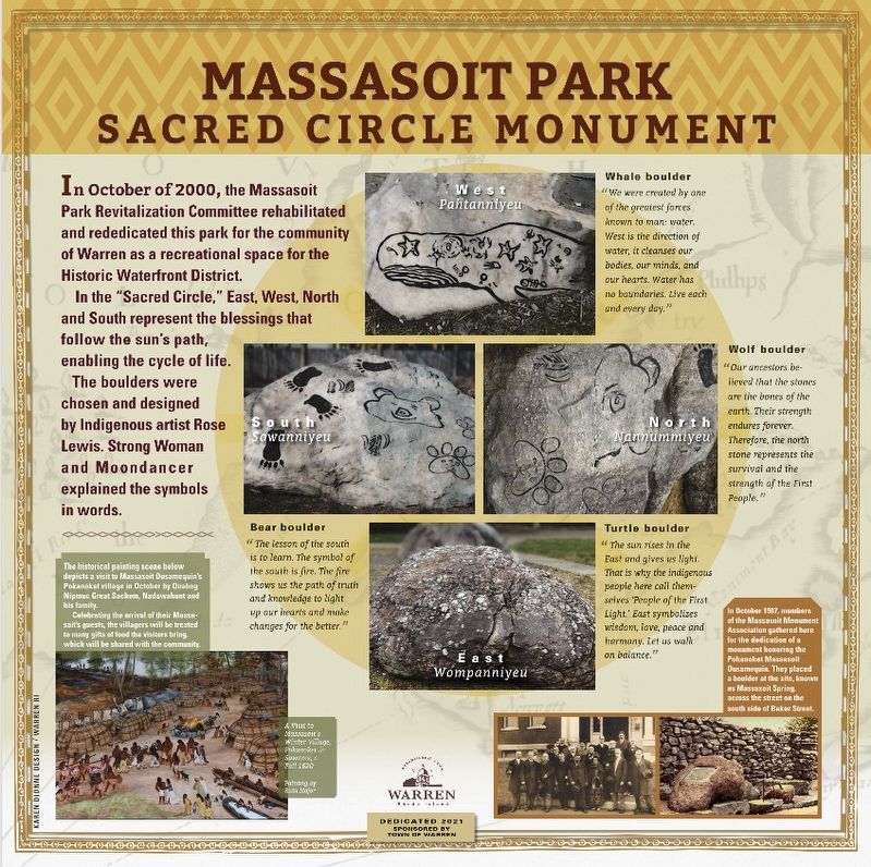 Massasoit Park Sacred Circle Monument image. Click for full size.