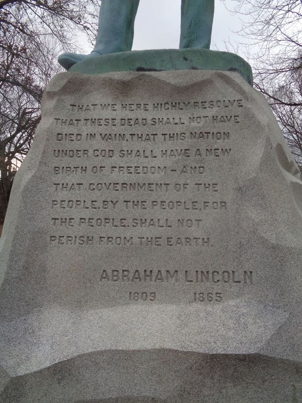 Lincoln the Orator Marker. Click for full size. Lincoln the Orator Marker image. Click for full size.