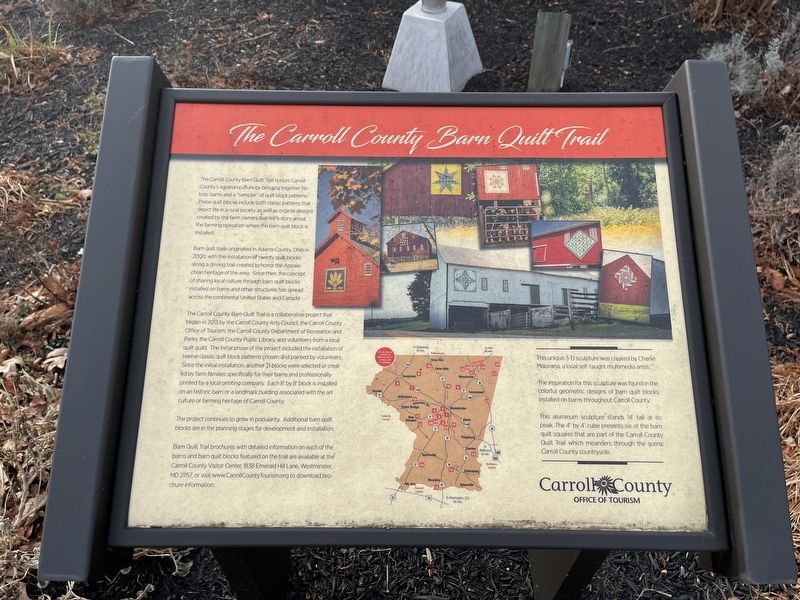 The Carroll County Barn Quilt Trail Marker image. Click for full size.