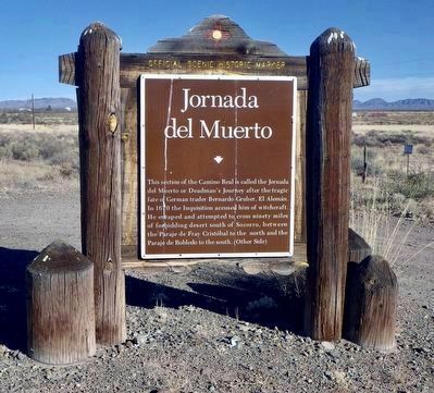 Jornada del Muerto Marker. Click for full size. Jornada del Muerto Marker image. Click for full size.