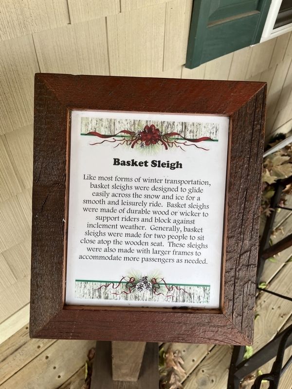 Basket Sleigh Marker image. Click for full size.
