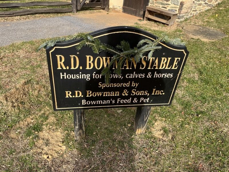 R.D. Bowman Stable Marker image. Click for full size.