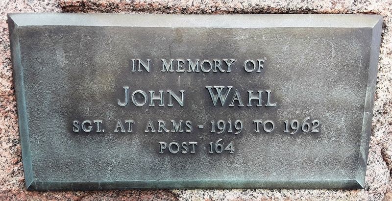 In Memory of John Wahl Marker image. Click for full size.