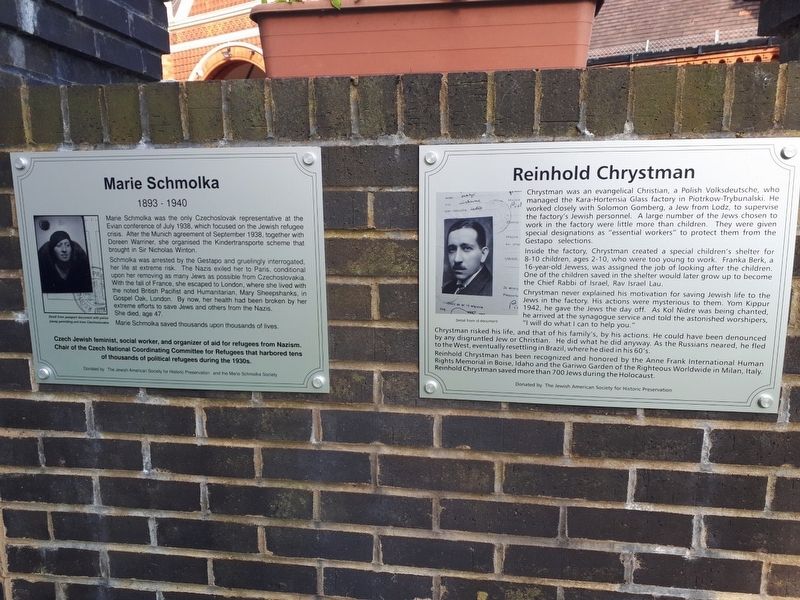 Reinhold Chrystman Marker. Click for full size. Reinhold Chrystman Marker image. Click for full size.