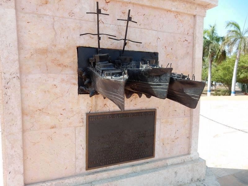Colombia a Sus Valiosos Hombres de Mar (Colombia to Her Brave Seamen) Marker image. Click for full size.