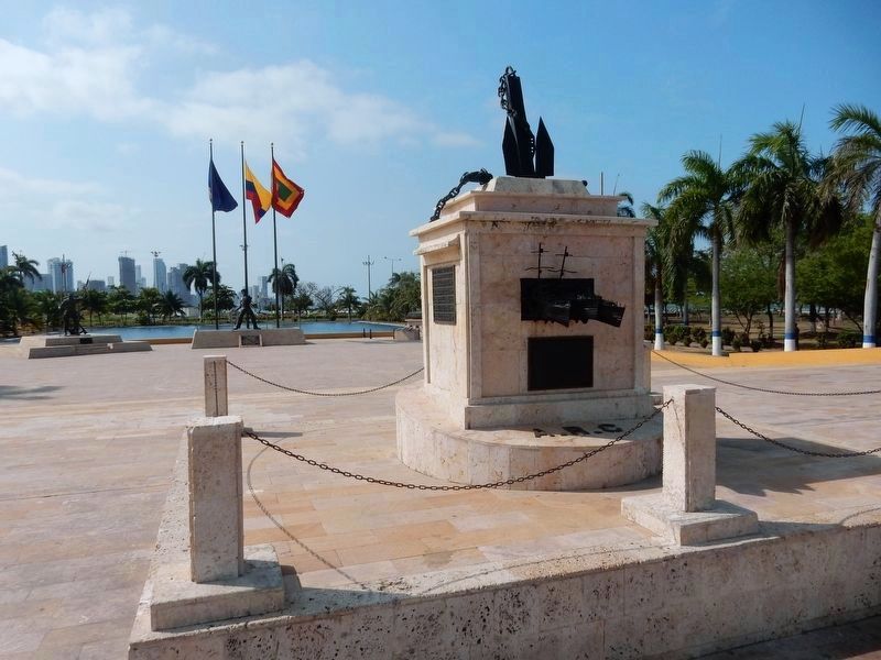 Colombia a Sus Valiosos Hombres de Mar (Colombia to Her Brave Seamen) Marker image. Click for full size.