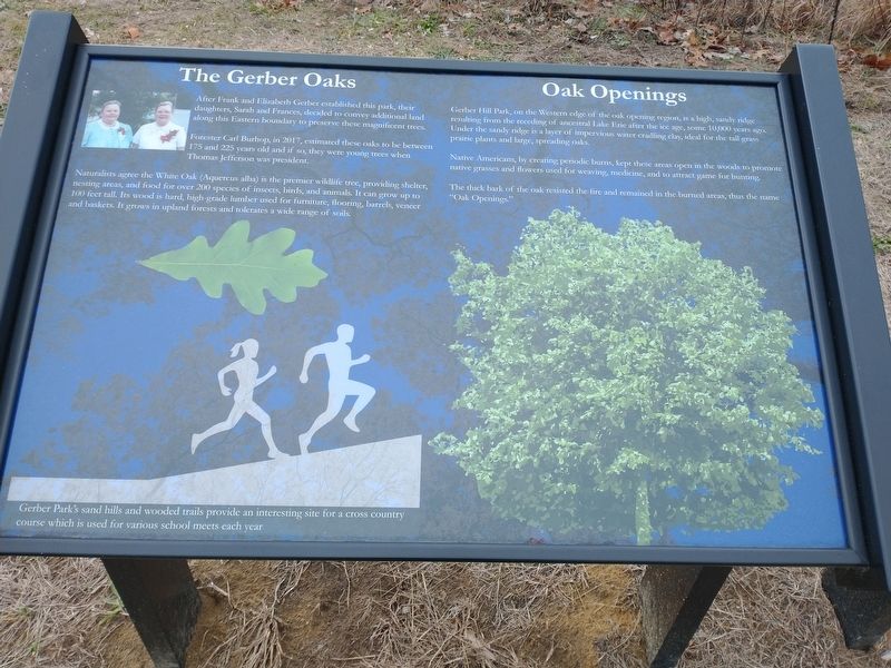 The Gerber Oaks Marker image. Click for full size.