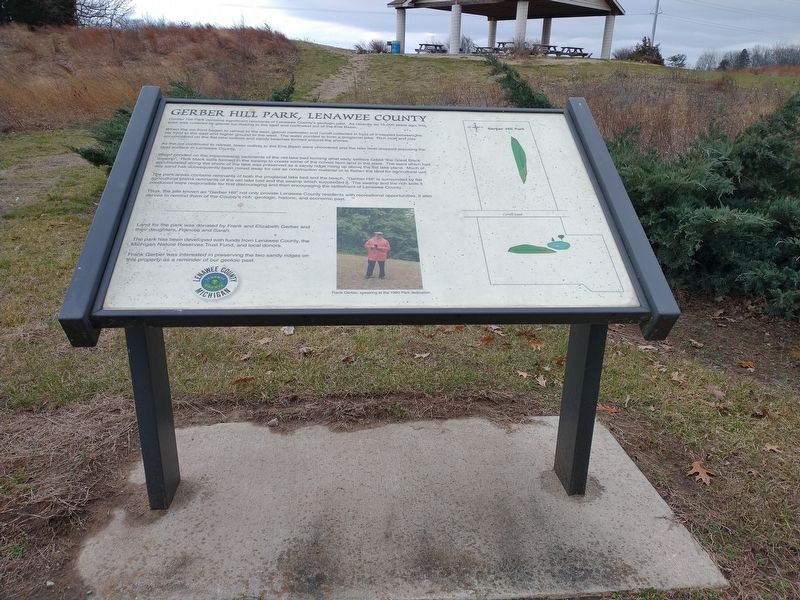Gerber Hill Park, Lenawee County Marker image. Click for full size.