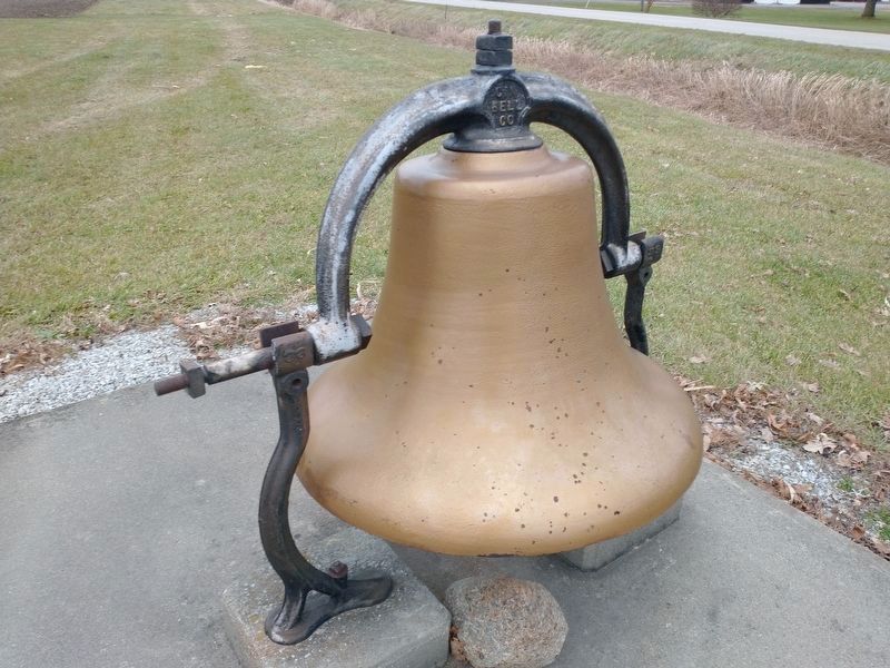 Bell near the Ogden Evangelical Church Marker. Click for full size. Bell near the Ogden Evangelical Church Marker image. Click for full size.