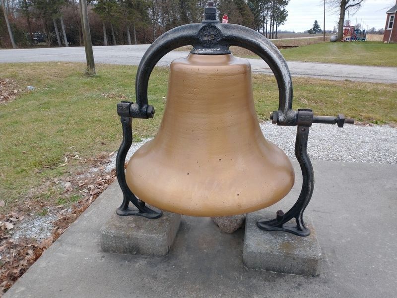 Bell near the Ogden Evangelical Church Marker. Click for full size. Bell near the Ogden Evangelical Church Marker image. Click for full size.