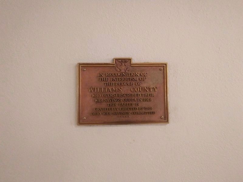 Additional plaque inside the courthouse image. Click for full size.